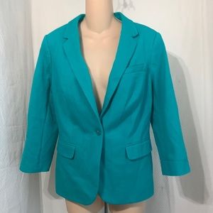 The Limited single button 3/4 sleeves Cotton blazer/jacket sz L